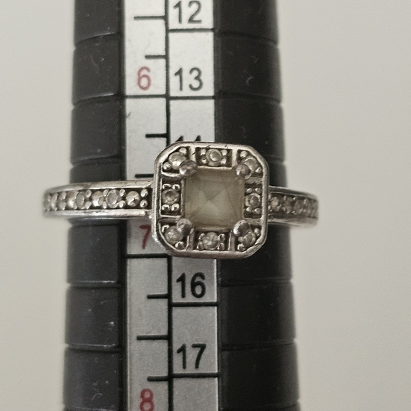 NVC Nataliya V Collister Sterling Silver Gemstones Ring Size 7 Minimalist - Picture 7 of 9